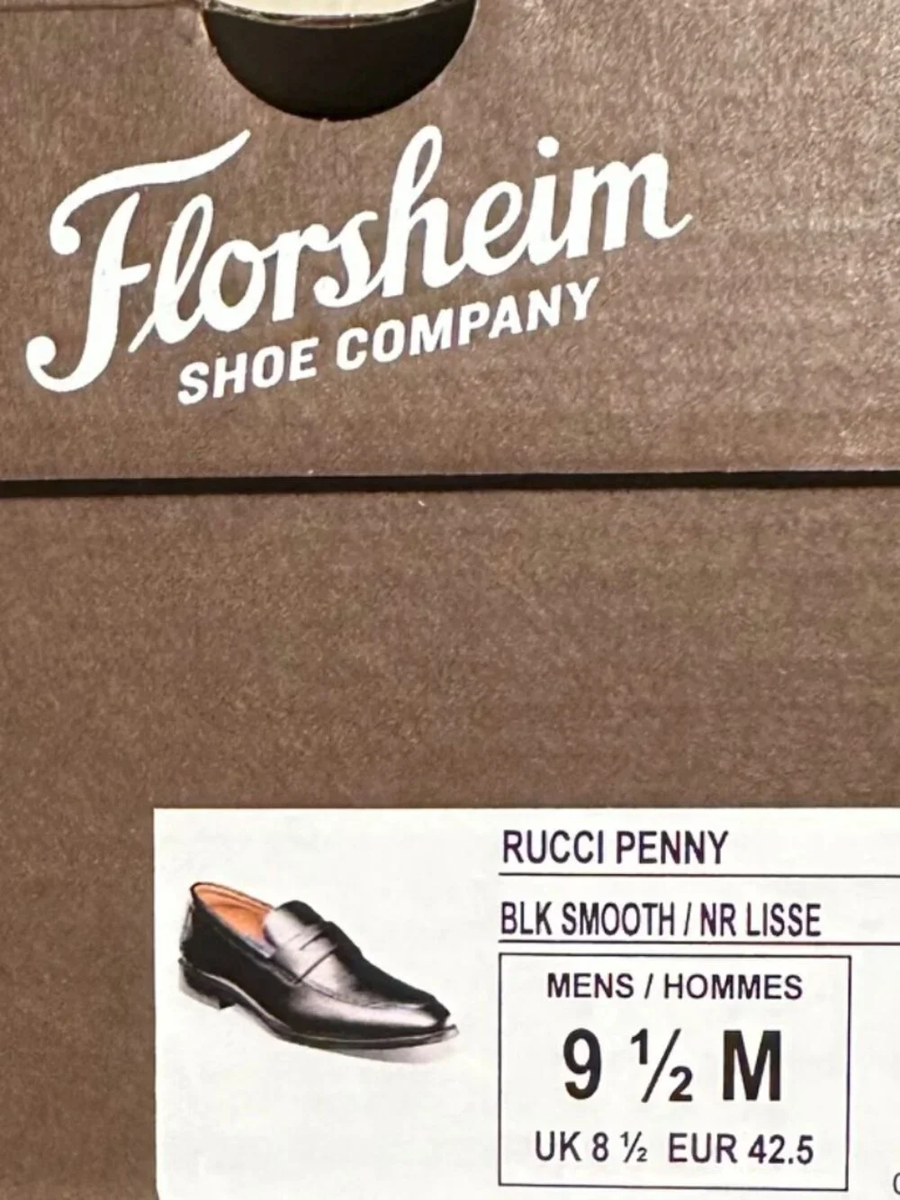 Florsheim Men's Rucci Penny Loafer, Black/Black